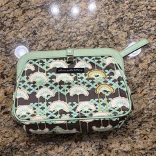 Petunia Pickle Bottom Floral Diaper Clutch and Changing Pad Mint Brown Travel