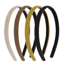4 PCS Headbands Women Knitted Non Slip Soft Thin Padded Elastic Accessories