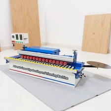 Woodworking Edge Bander Automatic Straight Machine Double-sided Gluing Trimming