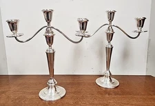 VINTAGE THE FAIR OF TEXAS - NEWPORT - STERLING SILVER CANDLABRA - MARRIED