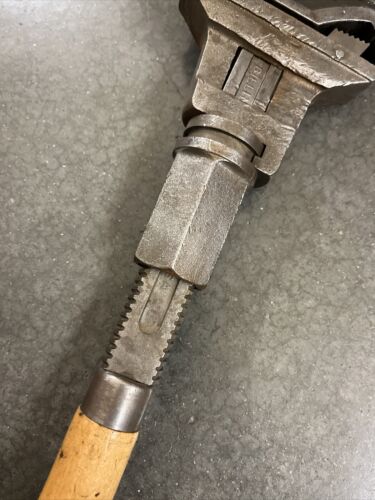 Vintage Bemis & Call 15” Adjustable Monkey Wrench Double Jaw NPR - Picture 4 of 16
