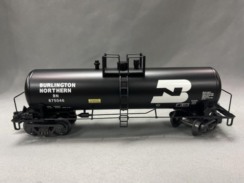 K-Line Burlington Northern O Gauge Aluminum Platform Tank Car - Picture 4 of 8