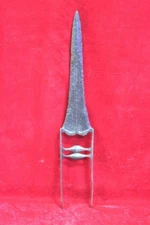 1900S OLD VINTAGE IRON  KATAR DAGGER TIGER KNIFE RARE ANTIQUE COLLECTIBLE