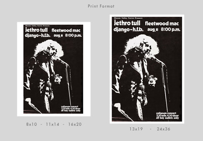 Jethro Tull 1972 concert poster print | eBay