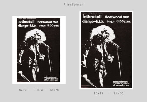 Jethro Tull 1972 concert poster print - Foto 2 di 2