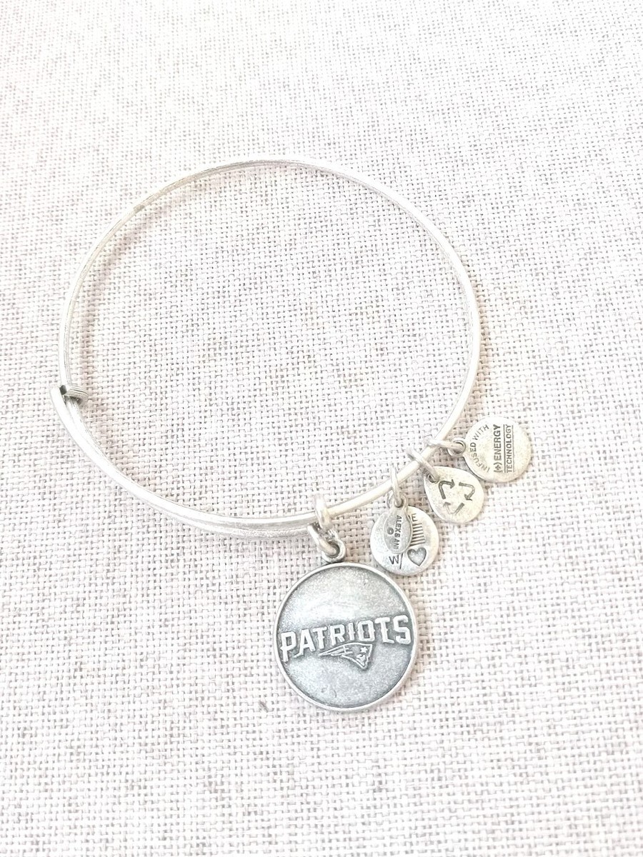 ALEX ANI RUSSIAN SILVER NFL New England PATRIOTS BANGLE BRACELET