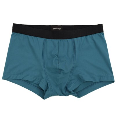 HANRO Mens Deep Lagoon MICRO TOUCH Boxer Brief Underwear SMALL NWT