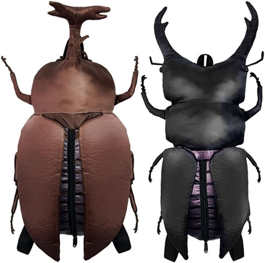 Real Insect Backpack Beetle Giant Stag Beetle Set Unused Item From