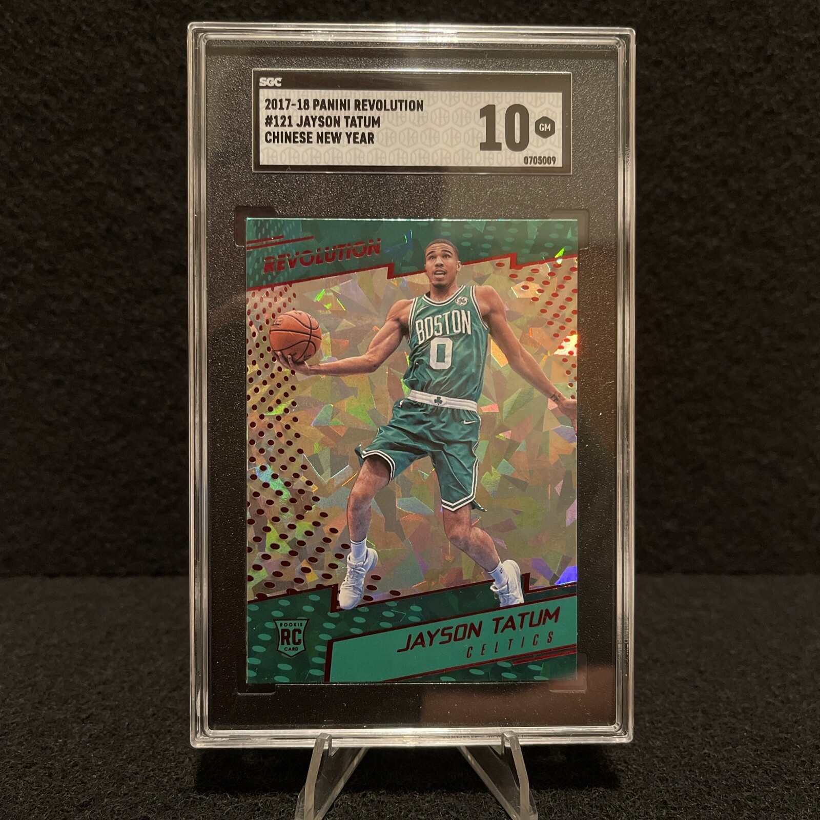 2017-18 Panini Revolution Jayson Tatum RC Chinese New Year SGC 10