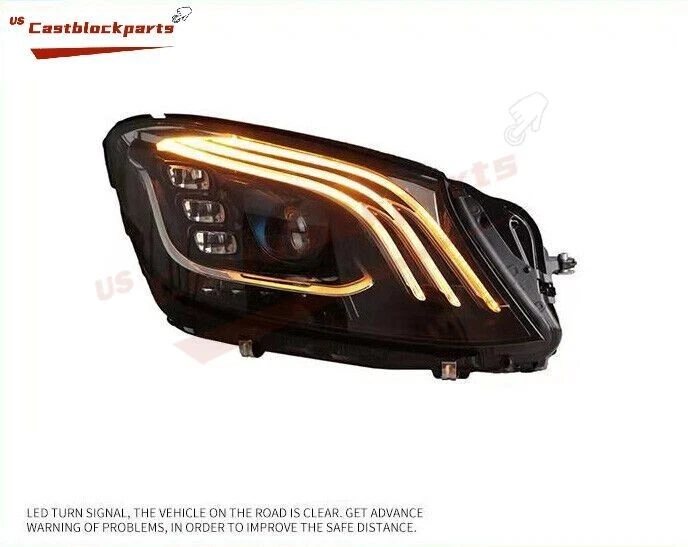 Juego completo de faros LED Plug&Play Facelift S63 AMG 2018+ para Mercedes W222 14-17 Foto 3 de 4