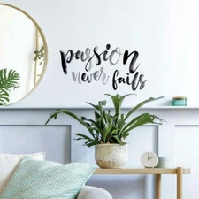RoomMates 'Passion Never Fails' Wall Decal Set (Removable) BRAND NEW IN PACKAGE
