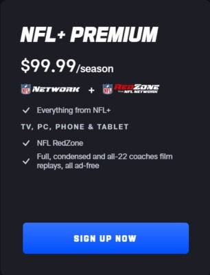 2026 NFL+ PREMIUM & MOBILE REDZONE ACCESS - LIVE VIDEO/RADIO - $40 off voucher
