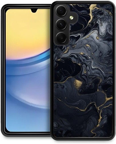 Flexible Midnight marble black textured For Samsung A15 A16 S23 S24 S25 Ultra FE - 第 12/25 張圖片