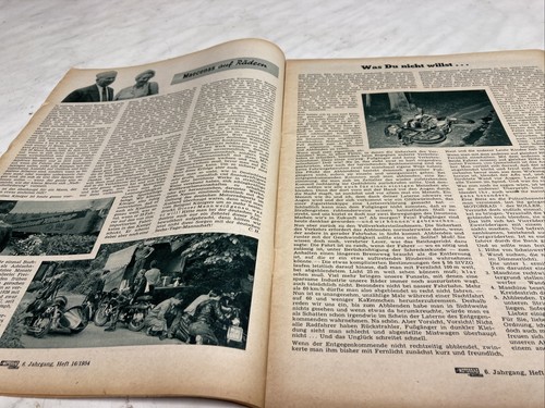Revista Ancien Moto Das Moto " N º 16 1954 Alemán Tornax Etc - Imagen 5 de 10