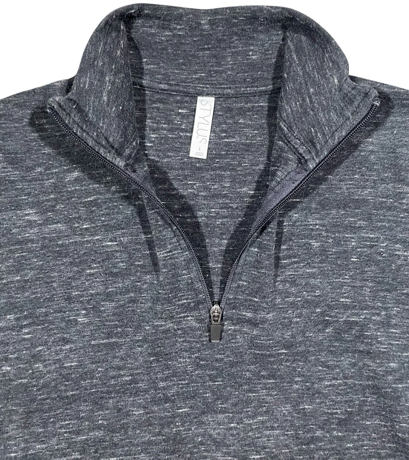 VETEMENTS Pullover Stylus finto collo QTR zip manica lunga sprint felpe taglia large