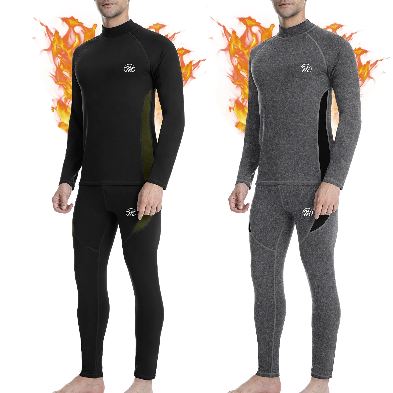 Thermal Underwear Set for Men Long Johns Long Base Layer for Cold Weather
Opens in a new window or t
