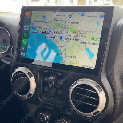 Apple Carplay For 11-14 Jeep Wrangler 3 JK Car Radio Stereo Android13 Auto SWC