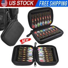 16PCS Lot Fishing Lures Bait Metal Crankbait Blade Spinner Bait Spoon Bag