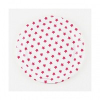 Pappteller Sterne, Pink, ø 23Cm, 8 StüCk