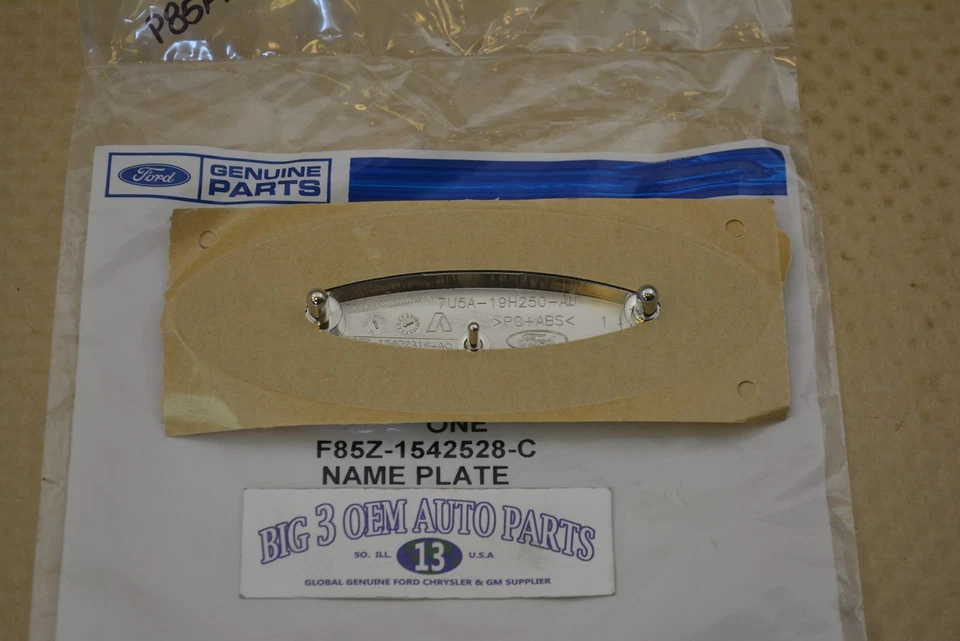 E-150 E-250 E-350 F-250 F-350 Excursion Ford azul ovalado puerta trasera emblema nuevo OEM Foto 3 de 3