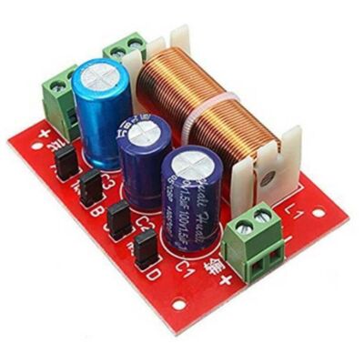 Ajustable Treble Bass Frequency Divider 2 Way Speaker Audio Crossover Filters #W