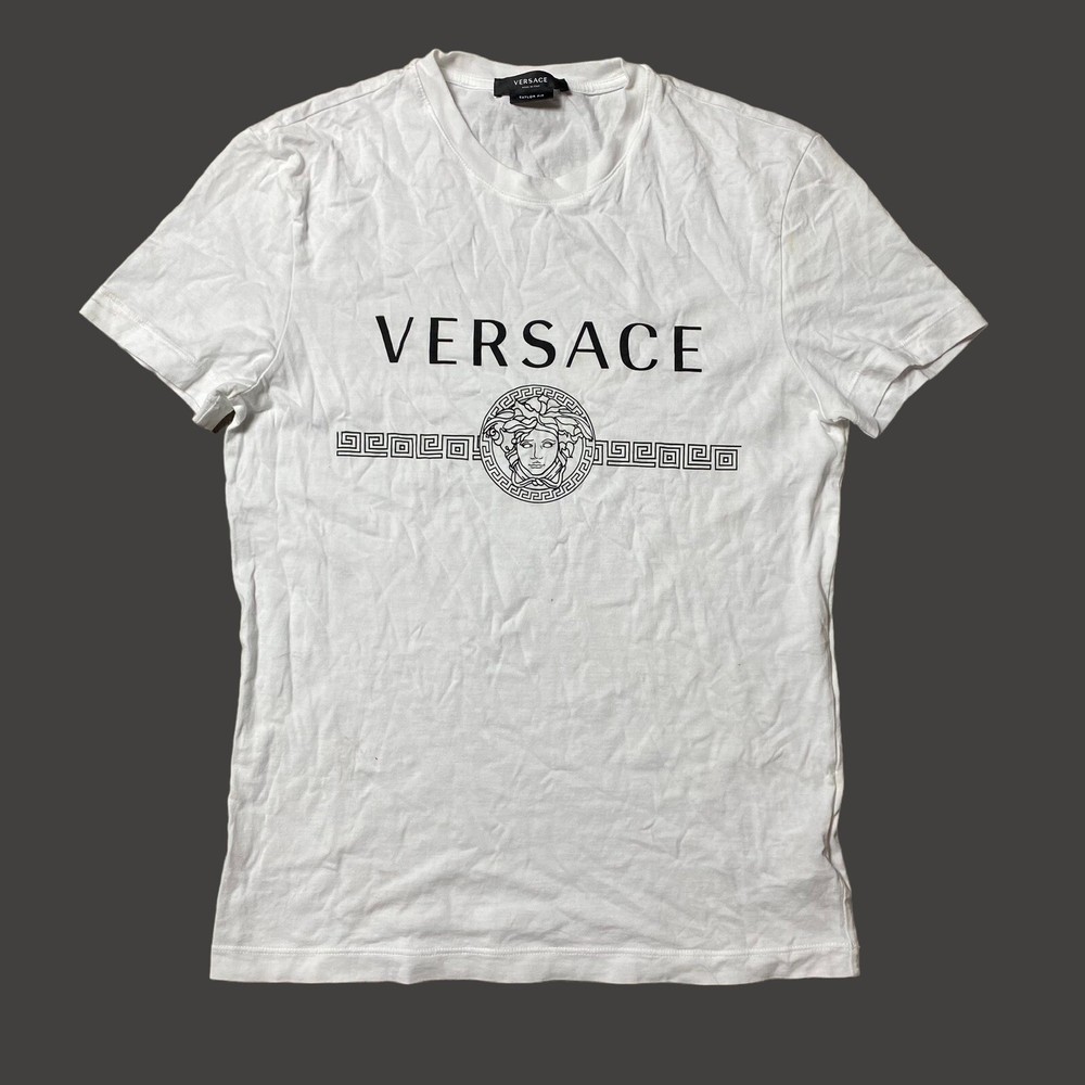 Versace Medusa White Tailor Fit Designer T-Shirt Adult Size XS