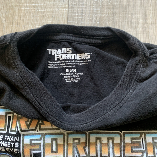 Transformers Shirt Kids Boys Black Megatron Optimus Prime Long Sleeve S 5/6 - Picture 2 of 7