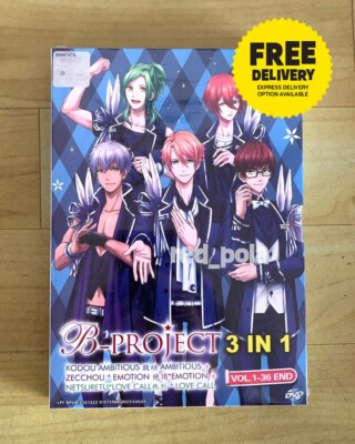 DVD Anime B-Project 3 in 1 Ambitious + Emotion + Love Call Vol. 1-36 End Eng Sub