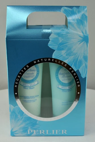 Perlier White Musk Moisturizing Body Cream and Shower Cream 2pc Set