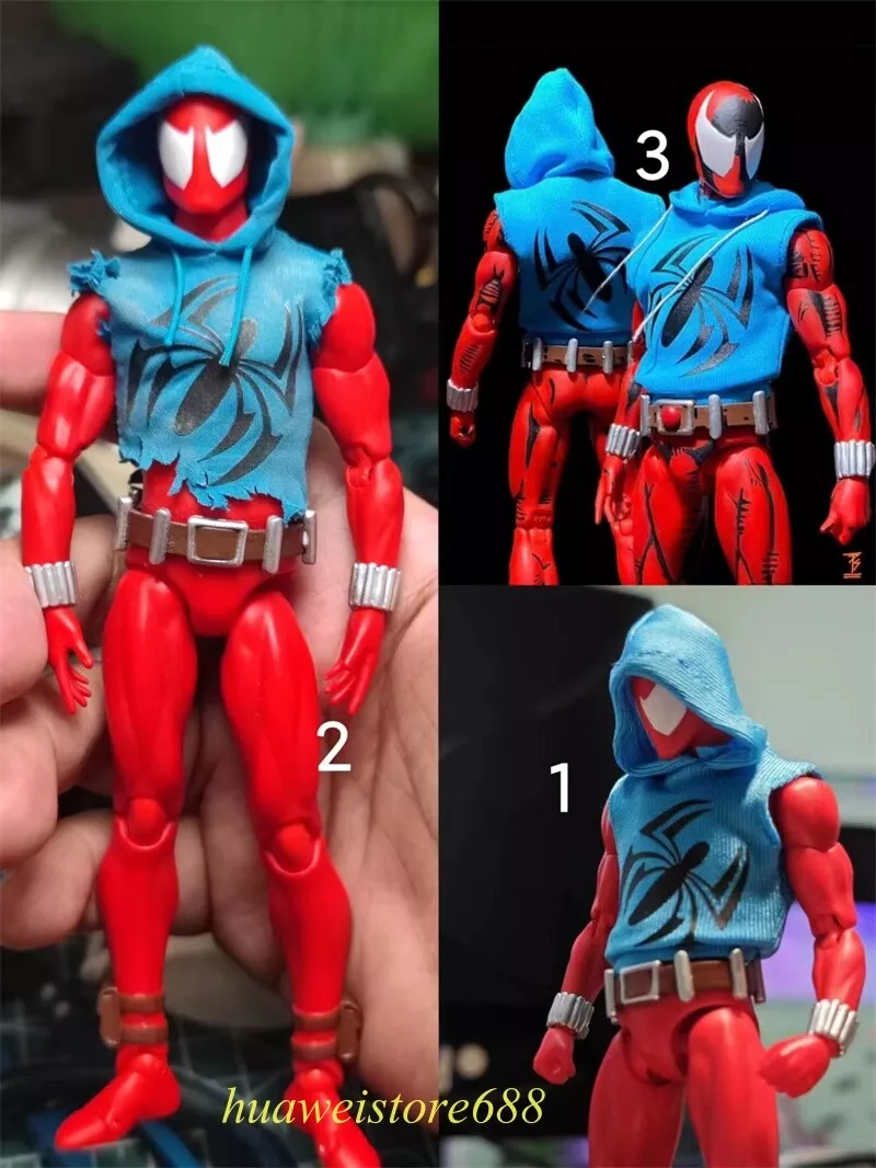 Toy custom bundle - Gladiator Red Hood, Mafex Scarlet Spider, Deadpool  Tron, Robin. 