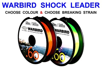 WARBIRD SHOCK LEADER MEERESANGELSCHNUR FÜR BEACHCASTER RUTEN MULTIPLIKATORROLLEN RIGS