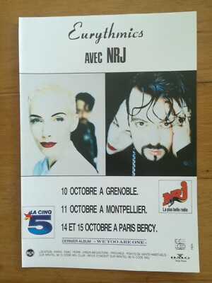 Foto Zeitschrift Best 90er Promotion - Eurythmics - NRJ - we too are one