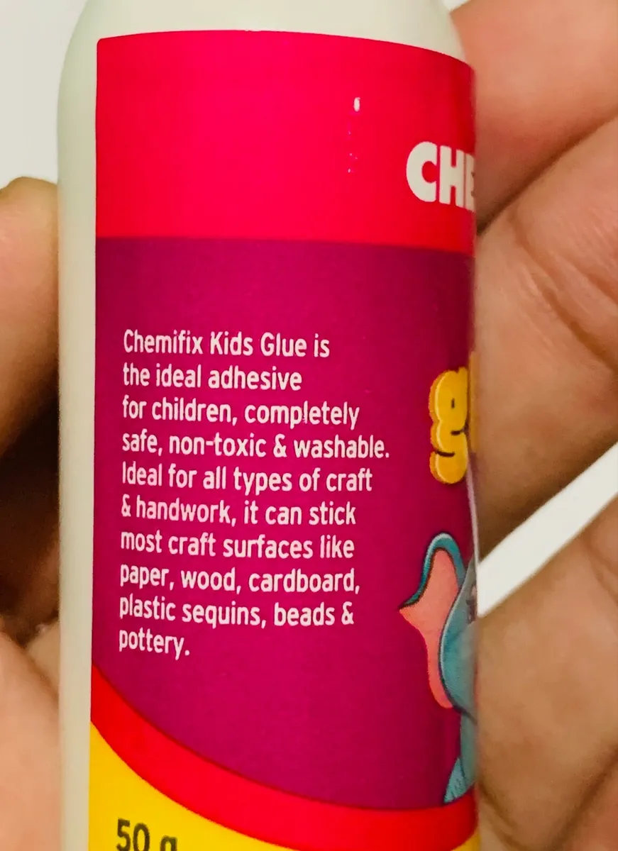 Chemifix Kids Glue 50g Non Toxic & Washable School Office supplies High  Quality