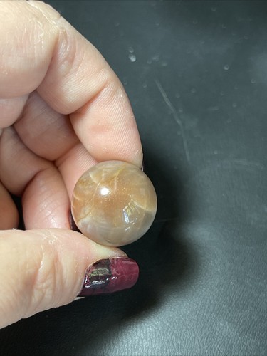 Black Moonstone and Sunstone Crystal Mini Sphere Ball Orb Marble 20.9mm - Picture 8 of 24