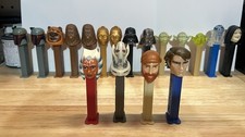 Pez Star Wars - 18 Including Crystal Yoda, R2D2, Vader & Glow N The Dark Emperor