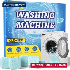 Washing Machine Cleaner Tablets, 24 Pack, Deep Cleaning Descaler and Suitable fo