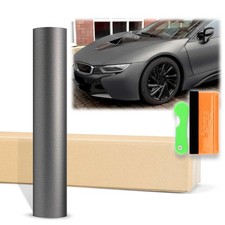 12"x60" (1FTx5FT) Foggy Charcoal Matte Metallic Vinyl Wrap Auto Car Sticker D...
