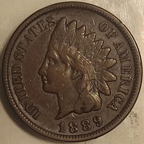 1889 Indian Head Penny Cent! Nice Original Collector Coin! Good Condition!