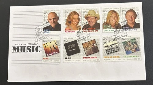 Australia FDC 2013 Australian Legends of Music