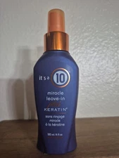 It's A 10 Miracle Leave-In Plus Keratin 4 fl oz 120 mL Treatment Repair Deal 🔥