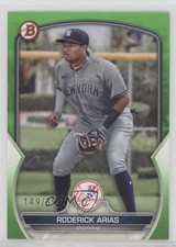 2023 Bowman Prospects Neon Green 149/399 Roderick Arias #BP-135 uk2