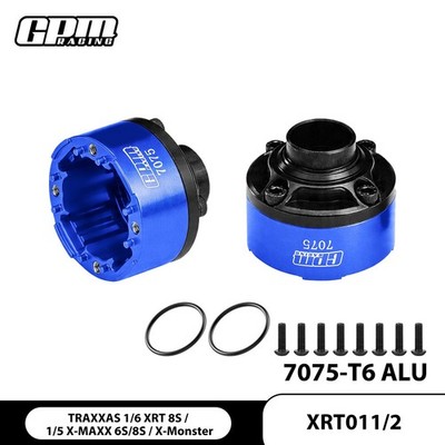 GPM Carbon Steel+Alloy 7075 Front/Center/Rear Diff Case Set TRAXXAS XRT X-Maxx