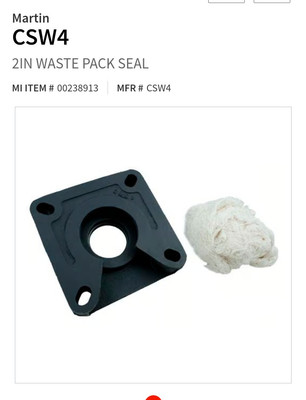 Martin CSW4 2'' Waste Pack Seal