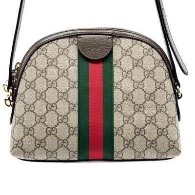 GUCCI Ophidia GG Supreme Shoulder Bag 499621 Sherry Leather Beige