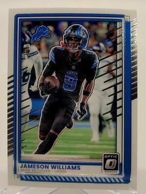 2025 DONRUSS OPTIC JAMESON WILLIAMS FOOTBALL CARD LIONS NFL 8 panini