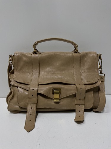 Proenza Schouler Women's Beige Leather Messenger Bag