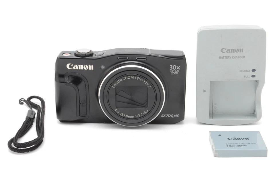 "Near MINT" Canon PowerShot SX 700 HS Black 16.1MP Compact Digital Camera - Image 2 of 4