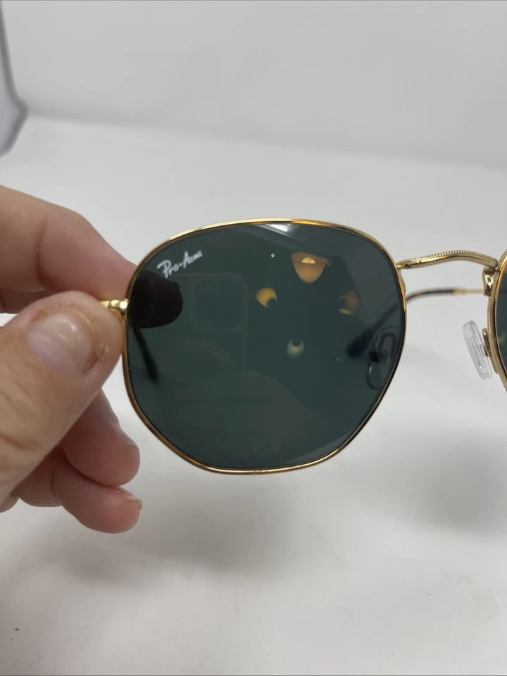 PRO ACME 飞行员太阳镜金色镜框绿色/灰色镜片经典风格 — 第 2/4 张图片