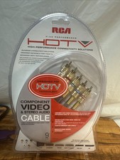 RCA HDTV Gold Component Video Stereo Cable - 9 Foot - New Video Audio