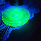 Uranium Depression Imperial Glass Swirl Pattern 6 inch Salad Plates 4pc Set
